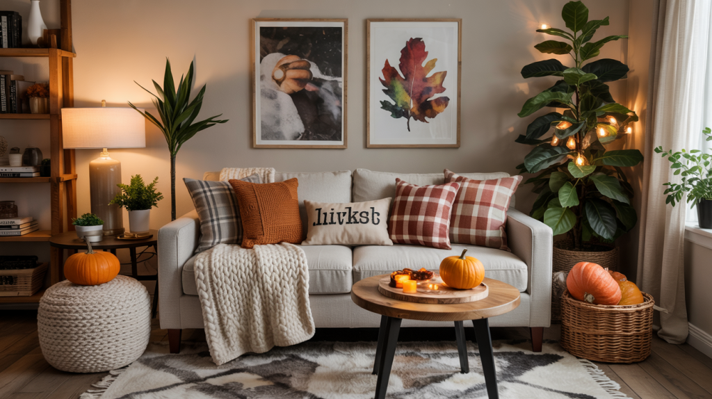 neutral living room styled with plaid an XqrJqWOPQFW62FdJUIqV5w mIRiiPsnT2aErtzyNAfViw