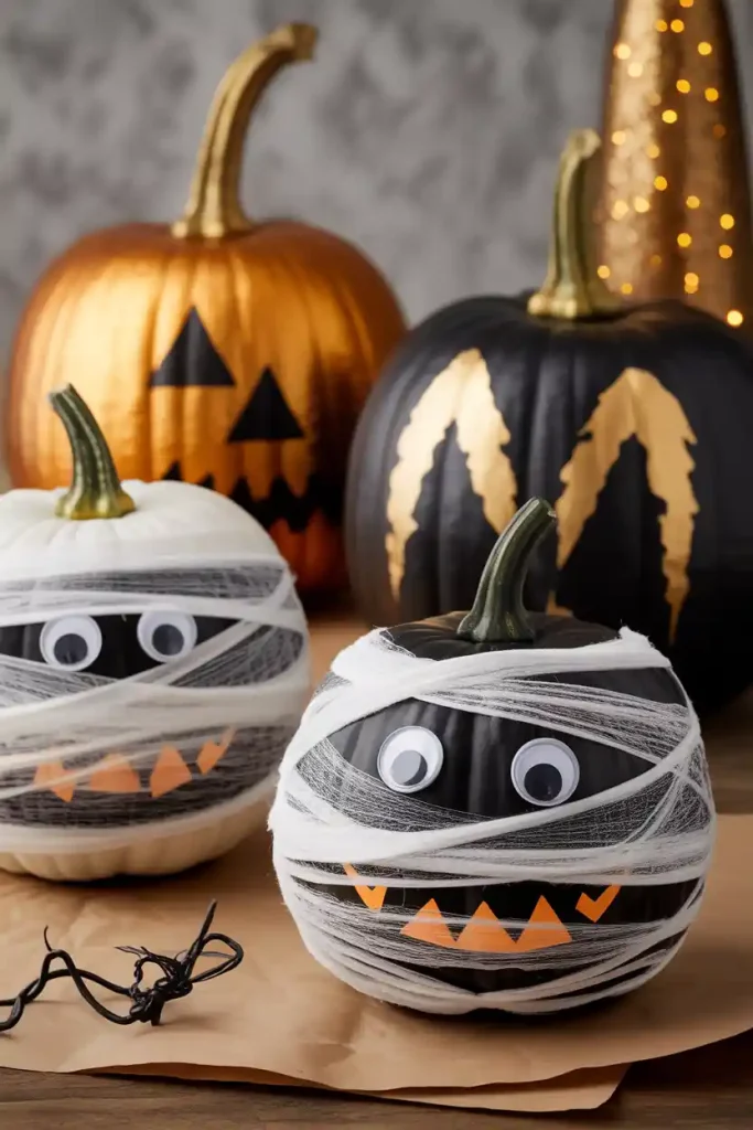 Creepy Yet Cute DIY Pumpkin Decor 2