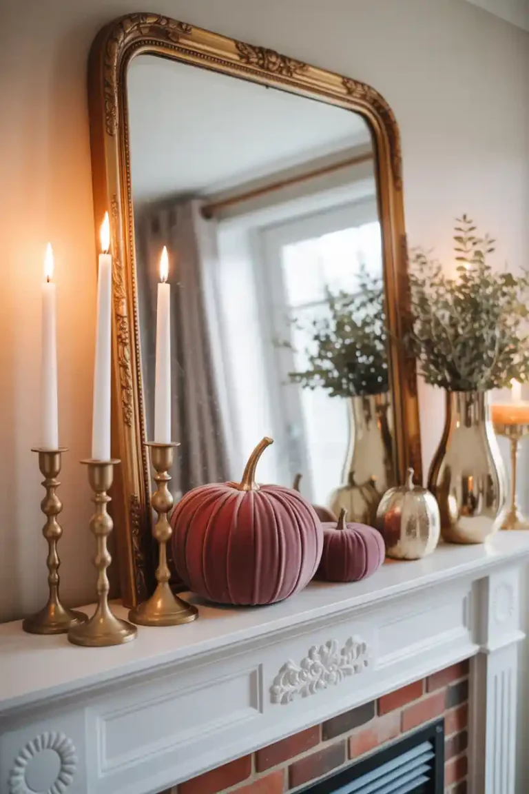 Fall-Mantel-Decorations-on-a-Budget