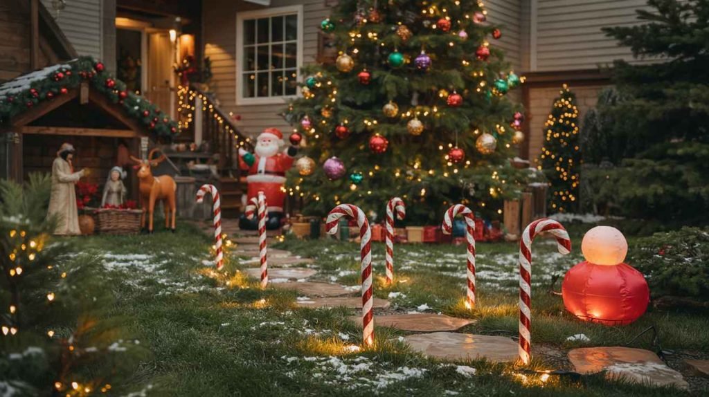 7 Christmas Decorations for the Front Door: Festive Ideas to Welcome Guests in Style 7 christmas yard decore