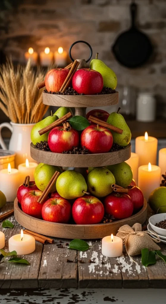 Apple and Pear Tower with Spice