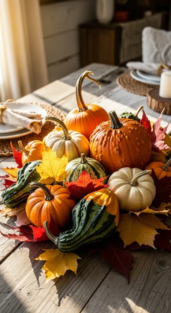 Bring in Natural Touches with Pumpkins and Gourds