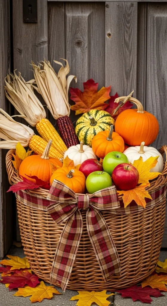 Build a Harvest Basket Display
