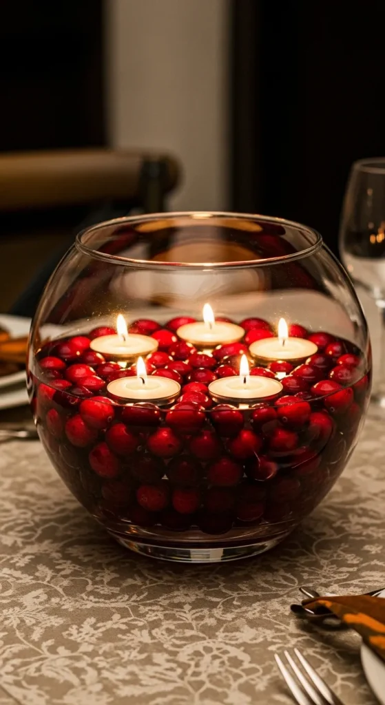 Candlelight and Cranberries