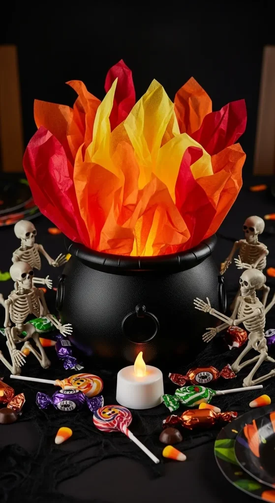 Cauldron Fire Pit Centerpiece