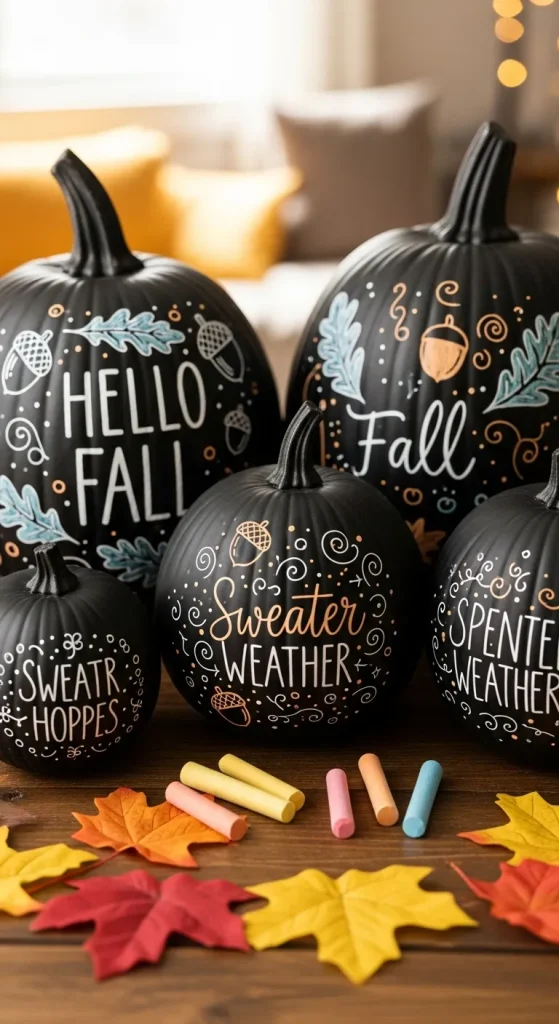 Chalkboard Pumpkins