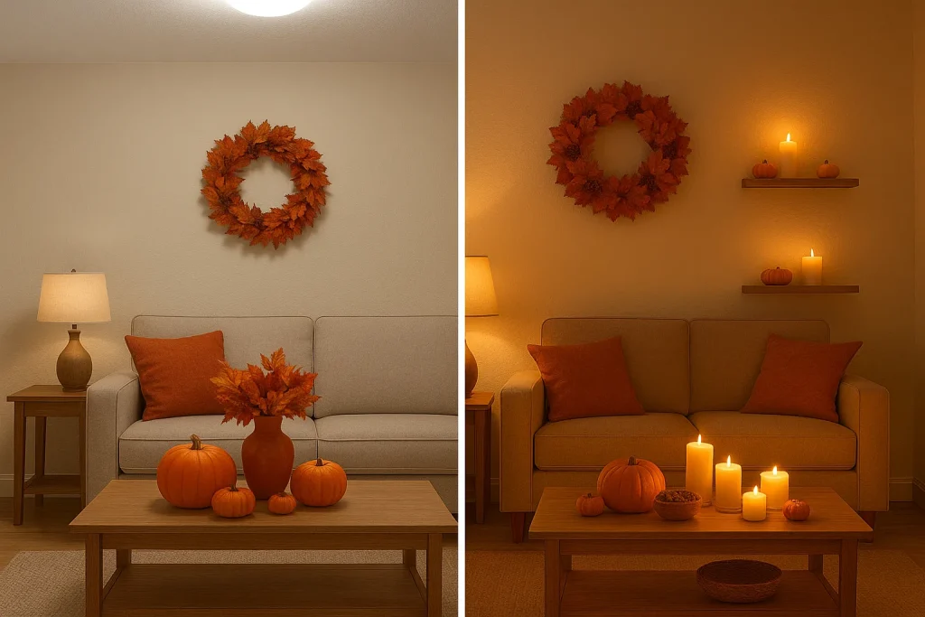 skipping cozy lighting