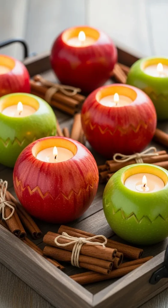Colorful Apple Candle Holders