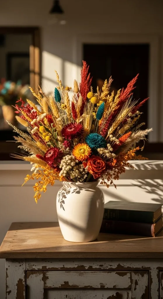 Colorful Dried Flower Bouquet