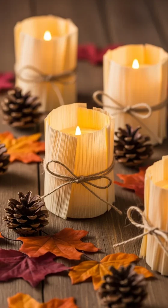 Corn Husk Votives