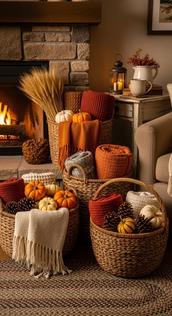  Create a Harvest Corner with Basket