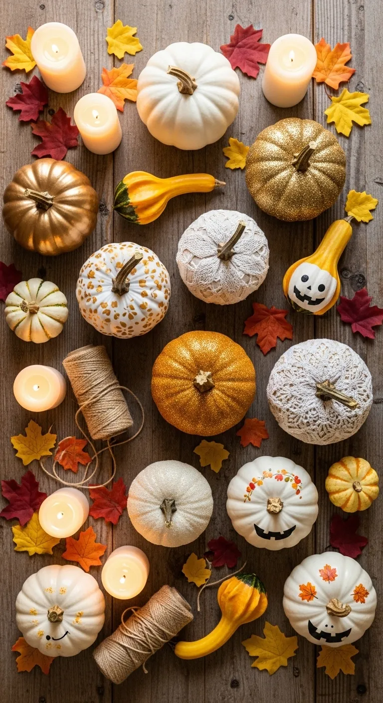 Easy & Chic No-Carve Pumpkin Decorating Ideas
