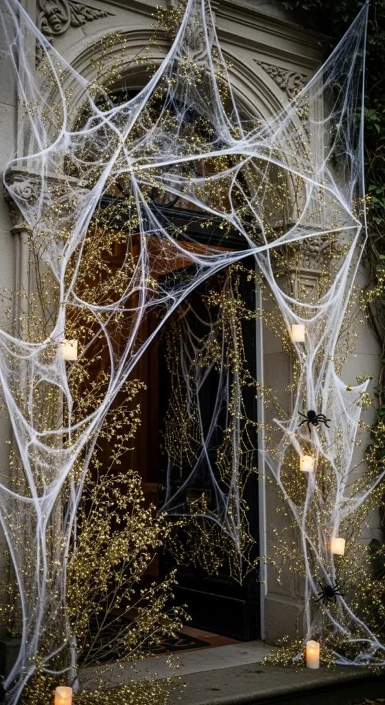 Faux Cobwebs with a Dazzle