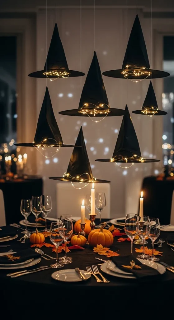 Floating Witch Hats-Over the Table