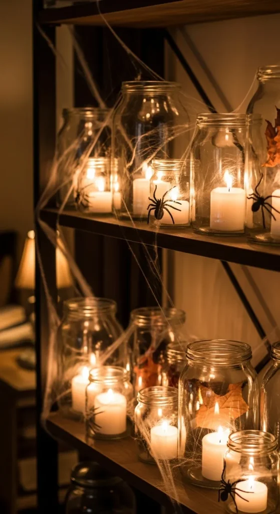 Ghostly Floating Lights in Jars