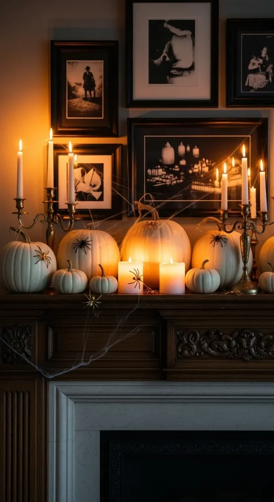 Glam Mantle with Gold Spiders