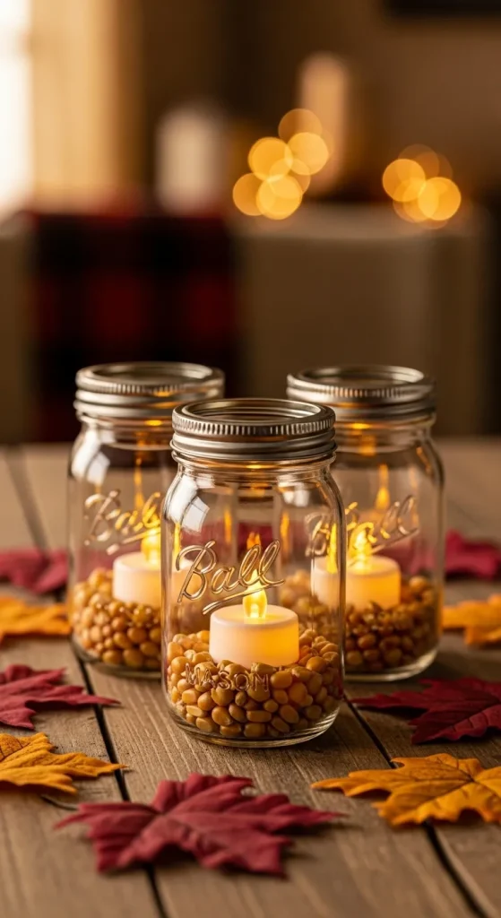 Glowy Mason Jar Lights