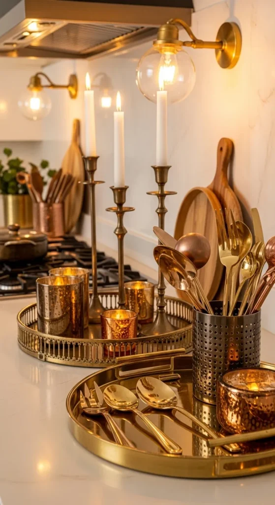 Incorporate Metallic Touches