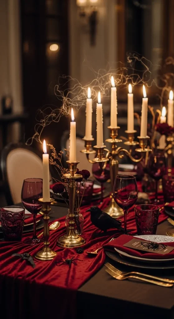 Introduce Deep, Jewel-Tone Accents and Gothic Glam