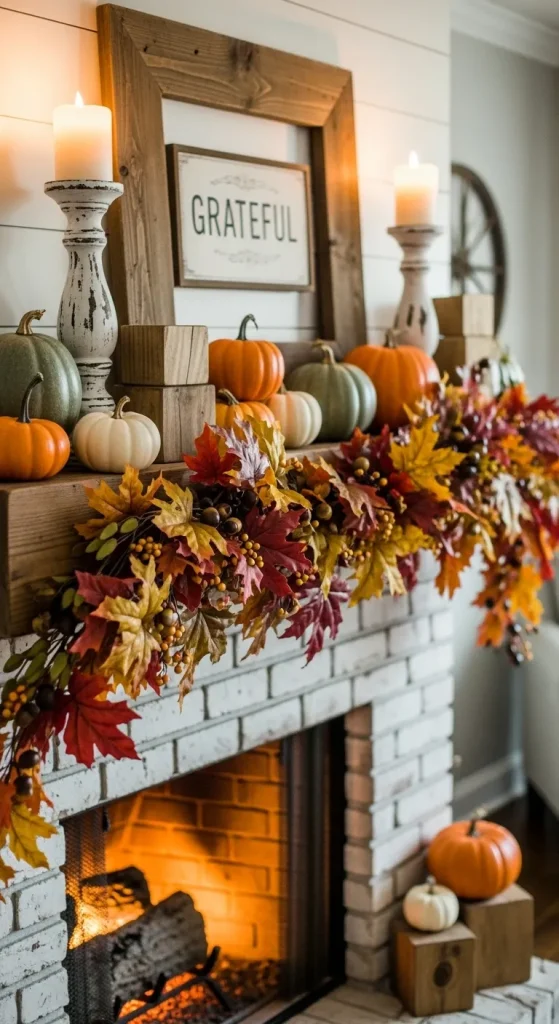 Layering Up My Mantel Display