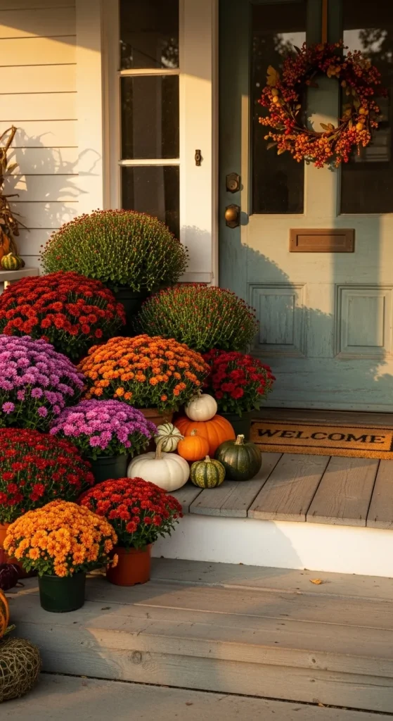 Mums, Mums, Mums for the Porch
