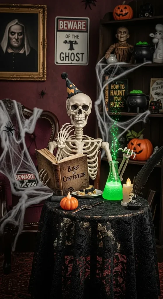 Skeletons Doing Chores