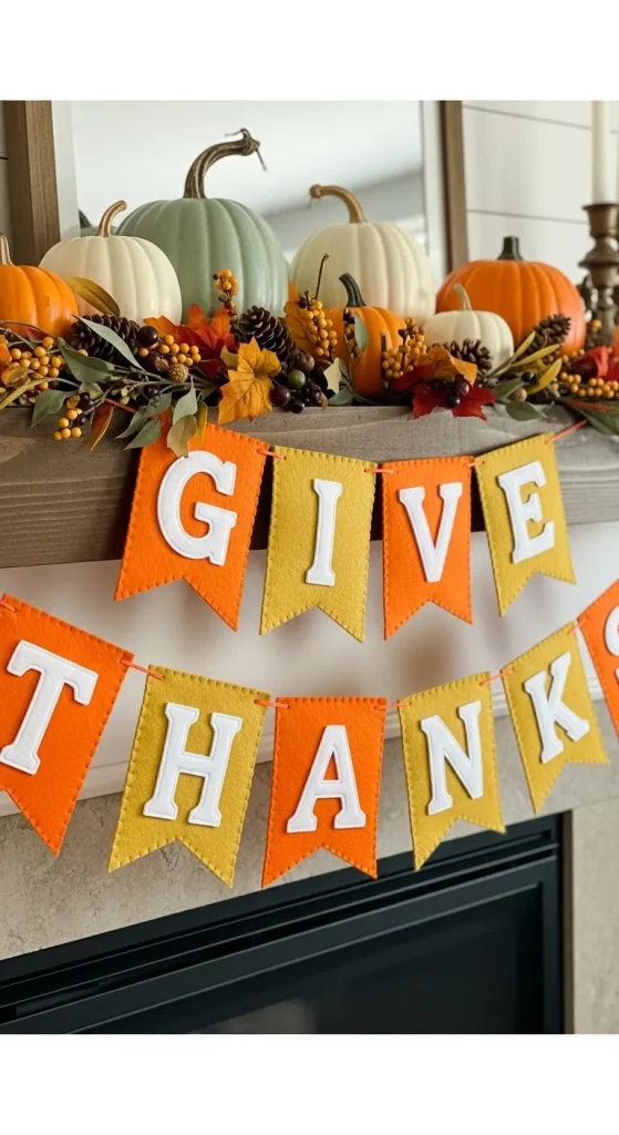 Thankful Banner with Felt
