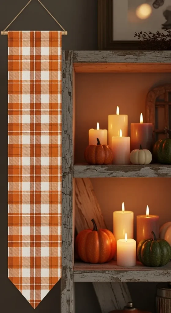 The Vertical Plaid Banner