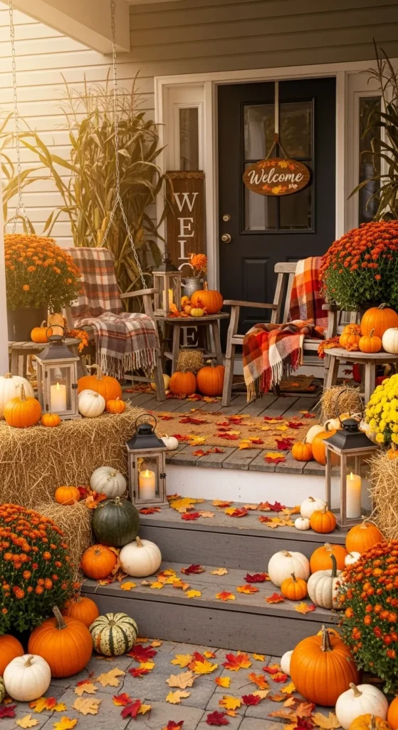 coziest fall porch decor
