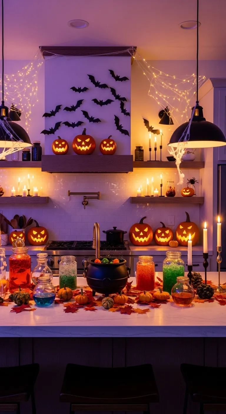 diy kitchen haloween decor