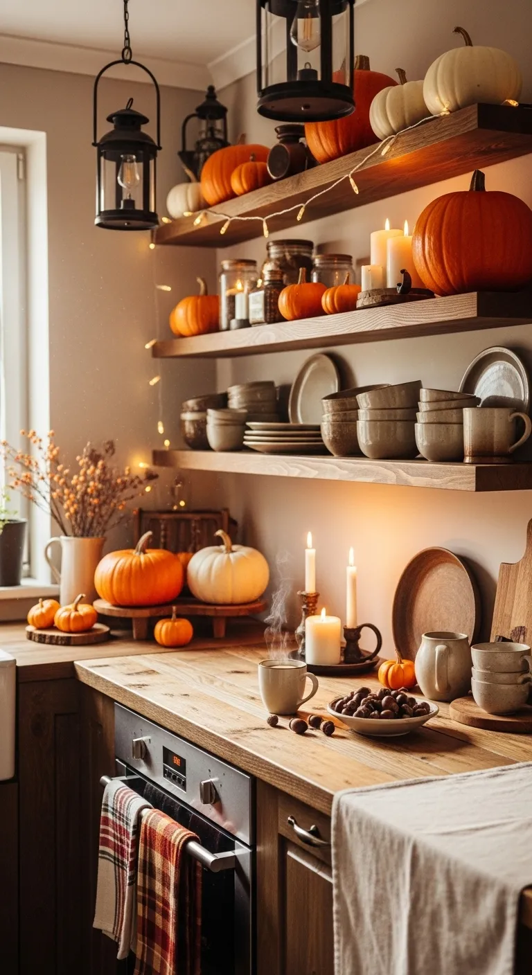 cozy fall kitchen decor