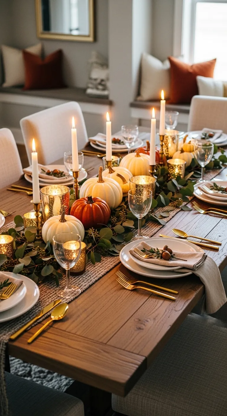 10 Creative Thanksgiving Table Runner Ideas to Make Your Feast Sparkle! 1 thanksgiving table runner ideas