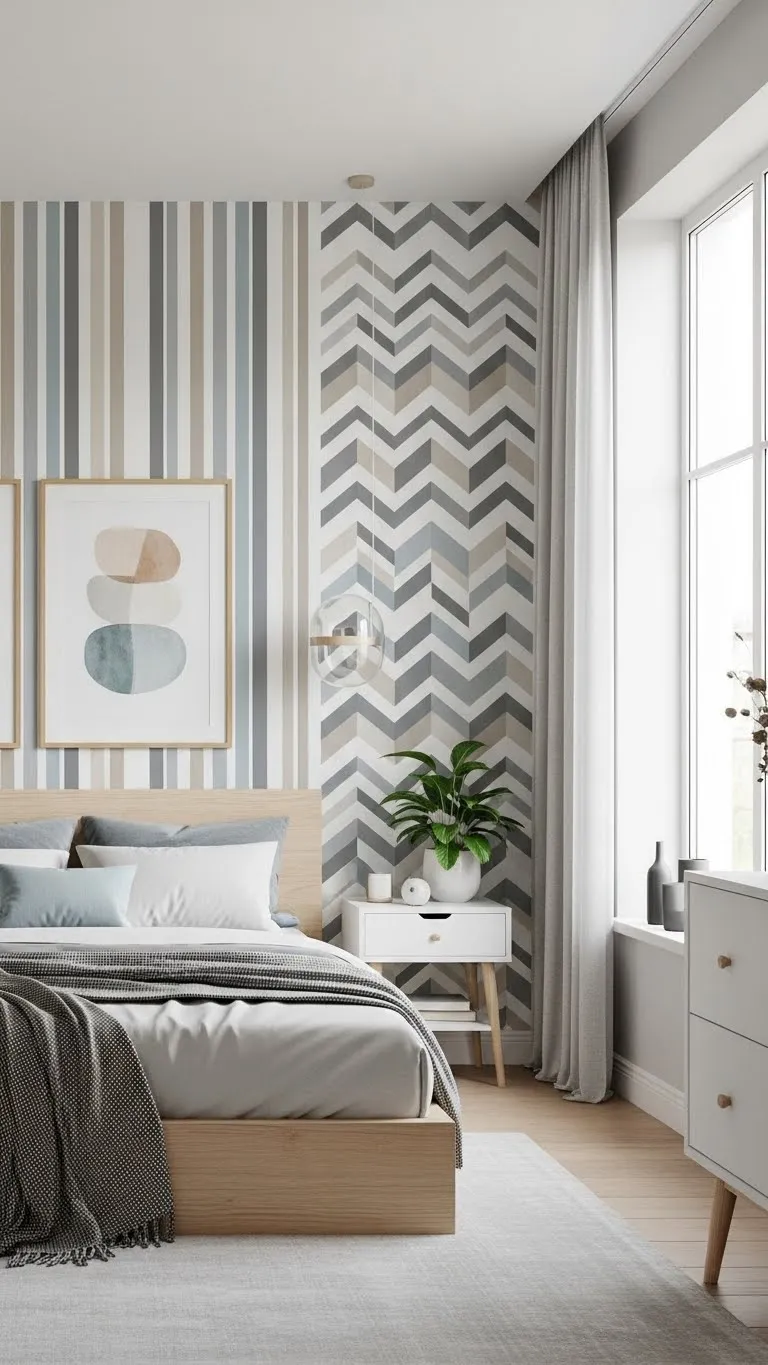 Accent Wall with Peel-and-Stick Options