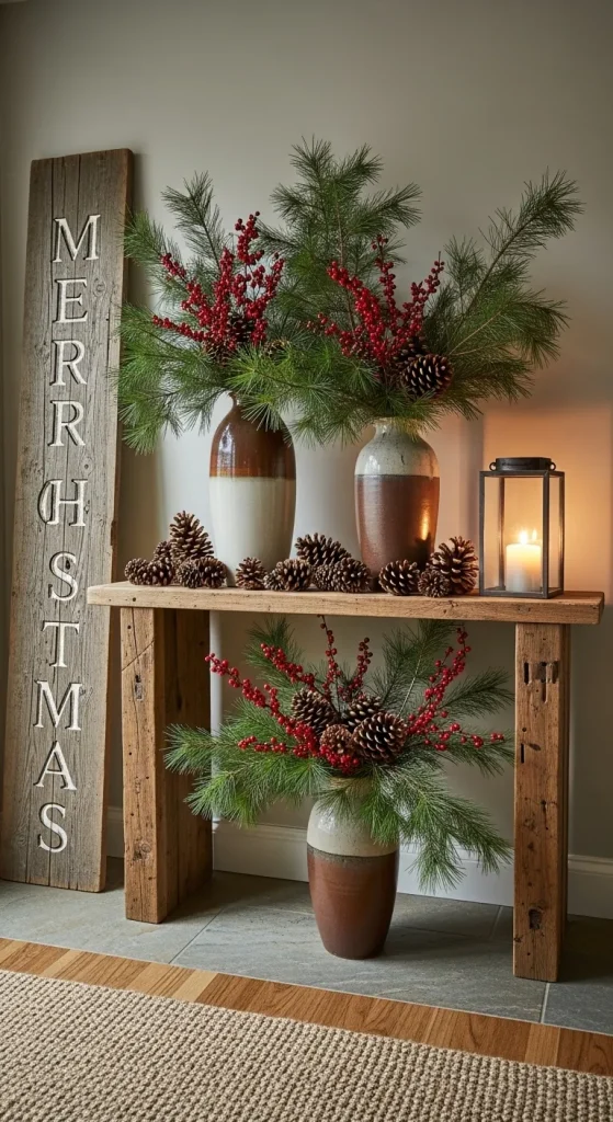 Add Natural Elements with Pine Branches