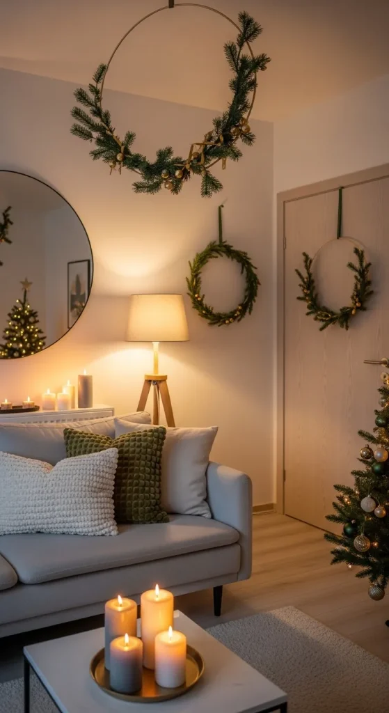 15 Easy & Stylish Christmas Decorations for Small Spaces 5 Add Sparkling Fairy Lights Everywhere