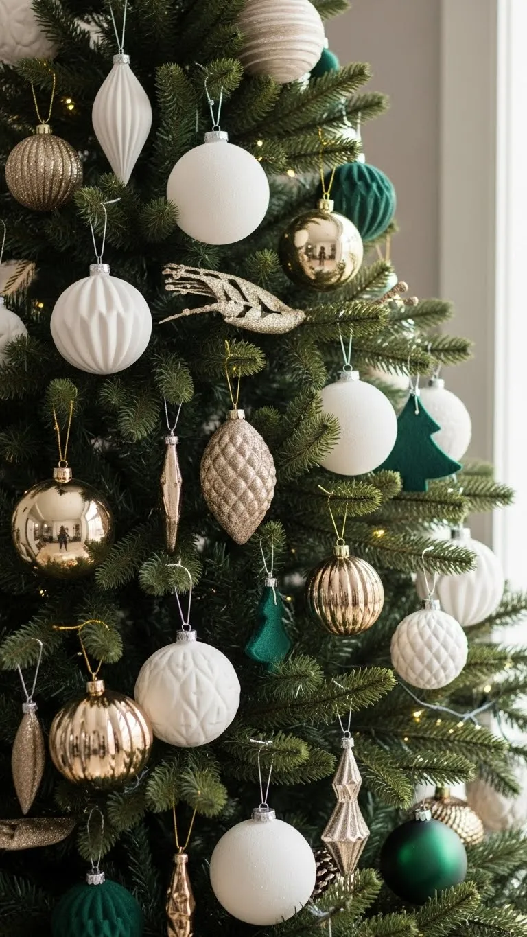 Adopt a Monochromatic Ornament Palette