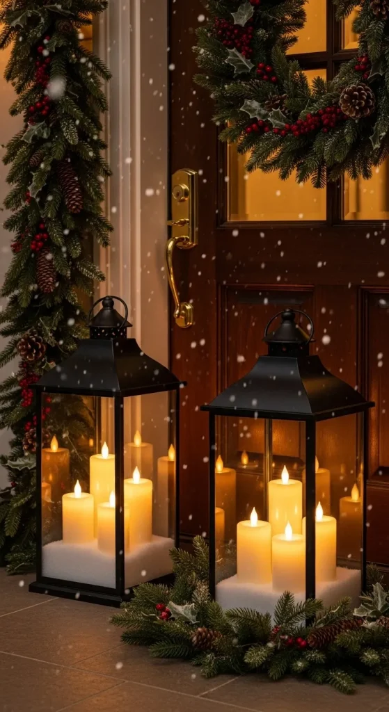 Brighten Your Entry with a Christmas Lantern
