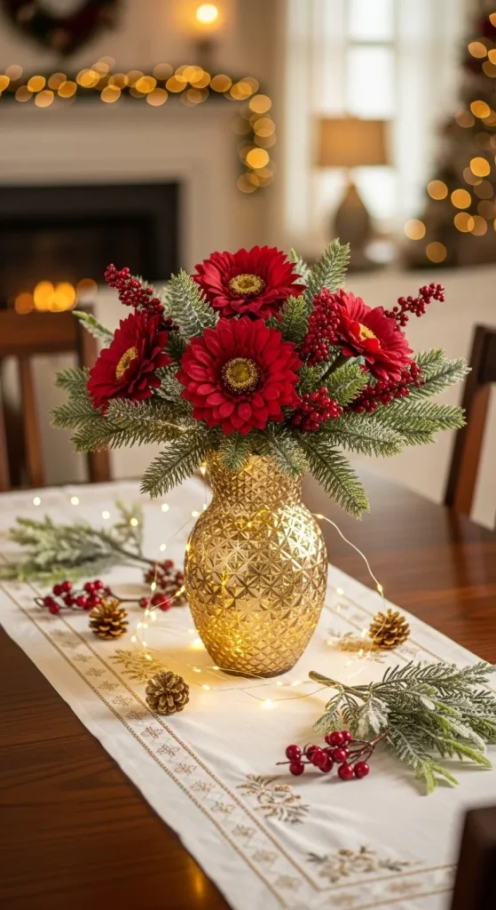 12 Magical Christmas Vase Ideas to Bring Festive Cheer to Every Room 7 Candy Cane Vase Centerpiece