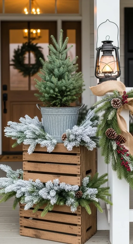 Charming Rustic Porch Display
