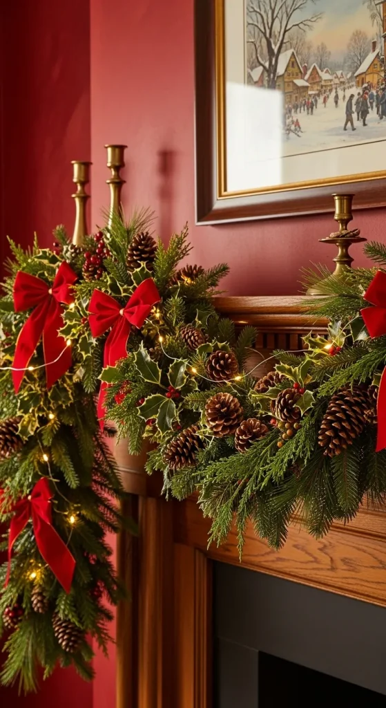 15 Stunning Christmas Wall Hanging Ideas to Instantly Transform Your Home 4 Christmas Garland Wall Hangings