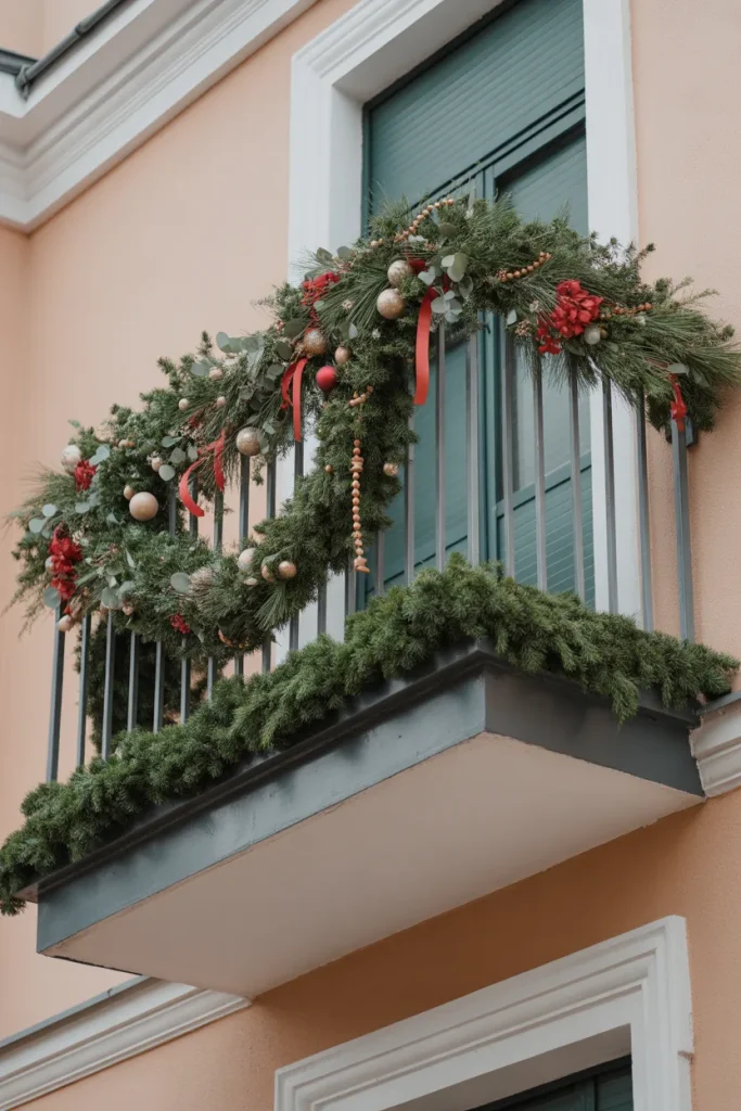 Christmas Wreaths & Garlands for Balconies