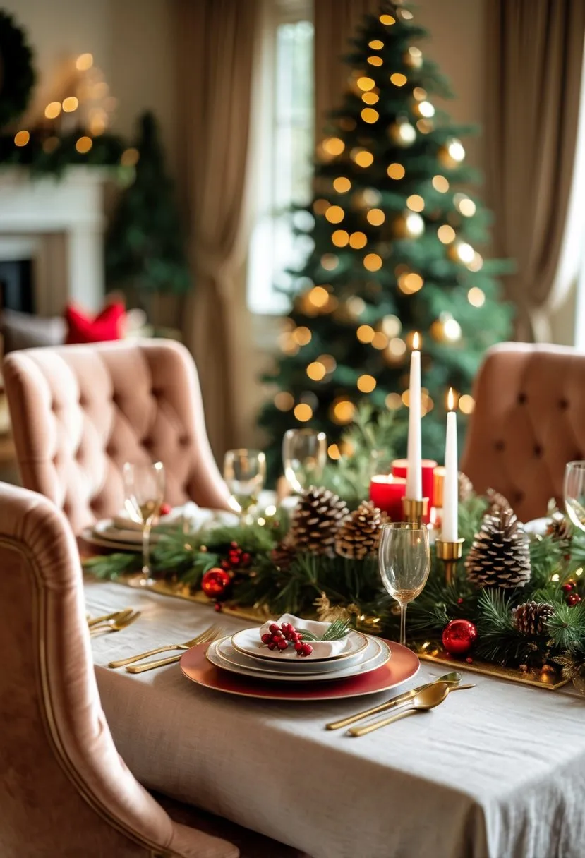  Layer textured fabrics like velvet or linen for a luxe feel