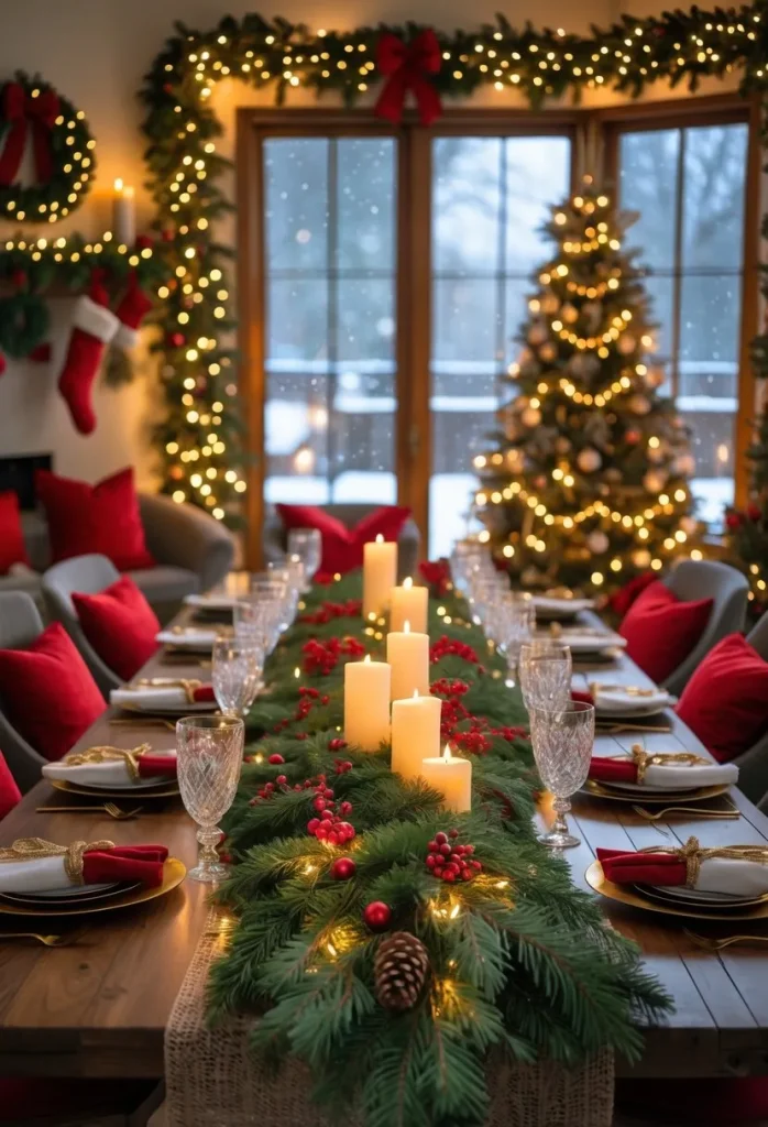 christmas dinning room decor