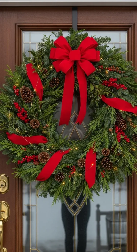 15 Stunning Christmas Wall Hanging Ideas to Instantly Transform Your Home 2 Classic Christmas Wreaths