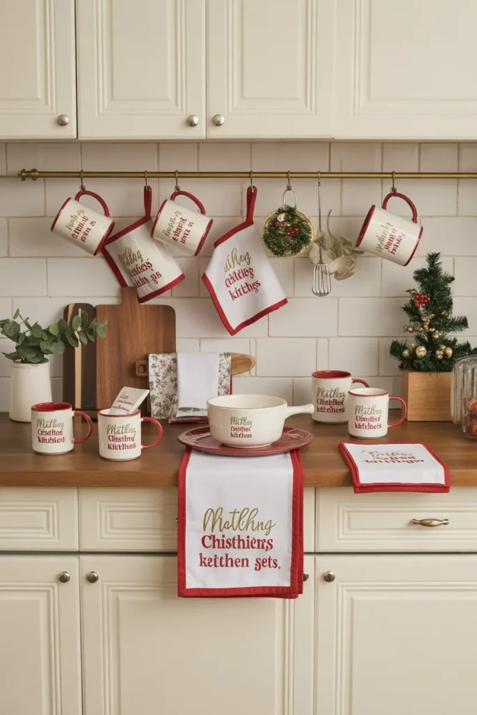 Coordinated Christmas Kitchen Sets