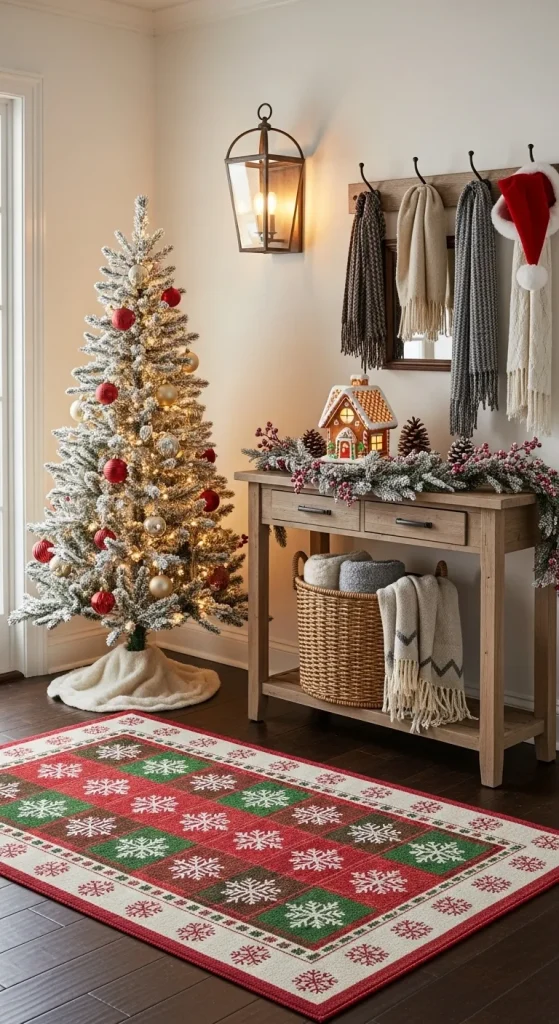 Cozy Up the Space with a Christmas Rug