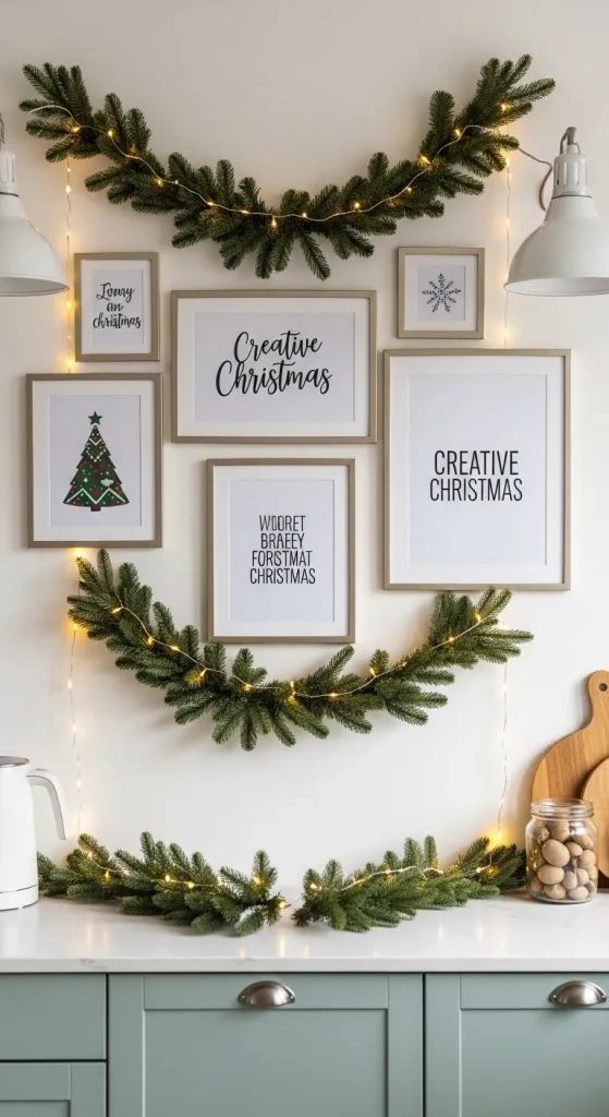 Creative Holiday Decor for Kitchen Walls