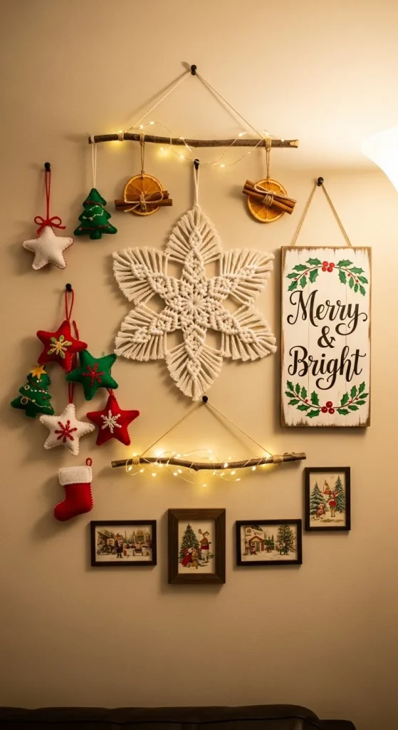 15 Stunning Christmas Wall Hanging Ideas to Instantly Transform Your Home 3 DIY Christmas Wall Hangings
