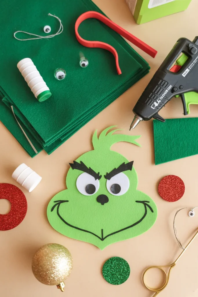 DIY Grinch Christmas Tree Decorations