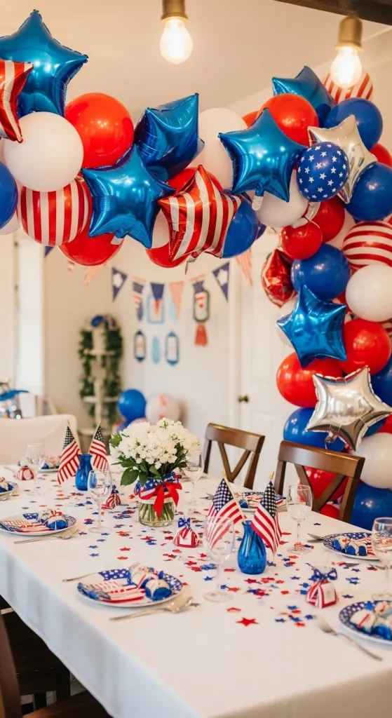 DIY Veterans Day Balloon Garland